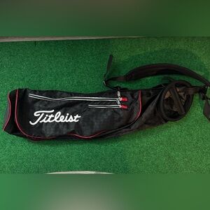 Titleist Black and Red Sunday Golf Bag